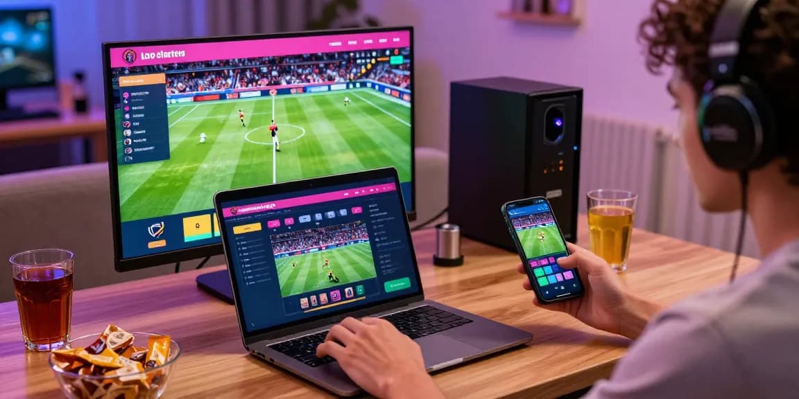 Player engaging in online sports betting experience while exploring 閱讀更多 gaming options on a vibrant platform.