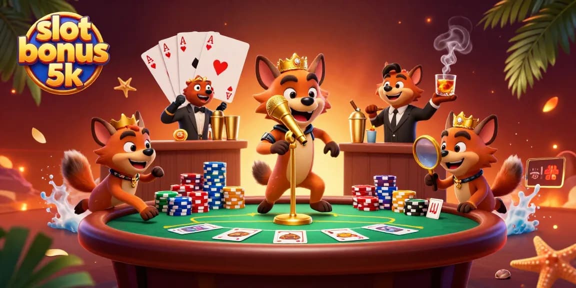 Experience thrilling gameplay with slot bonus 5k, featuring vibrant casino elements in a dynamic scene.