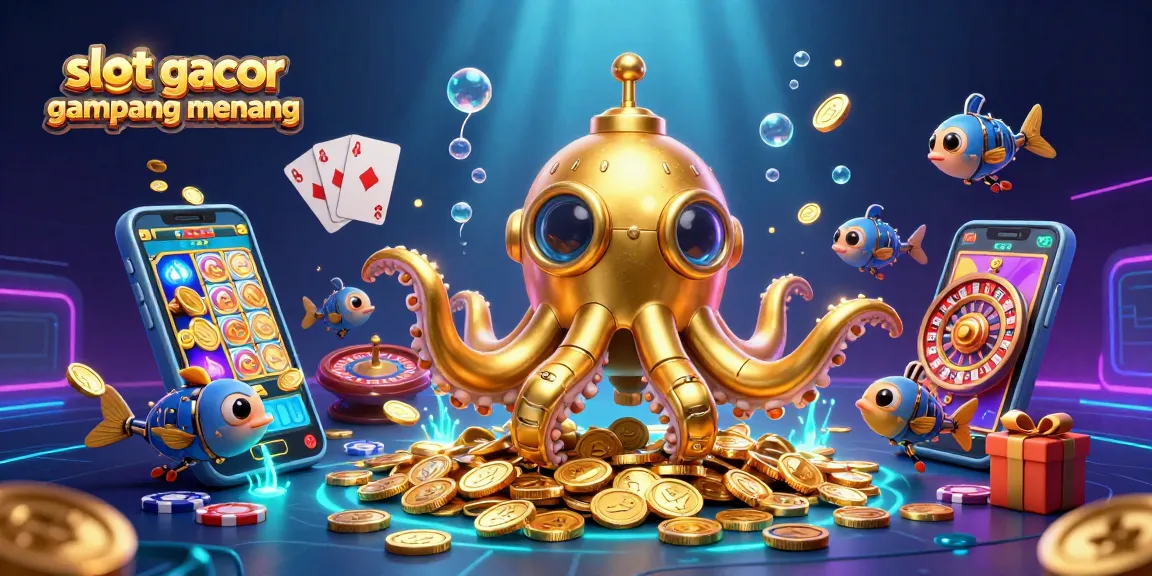 Menangkan slot gacor gampang menang dengan gambaran 3D menakjubkan dari karakter kraken dan perangkat permainan.