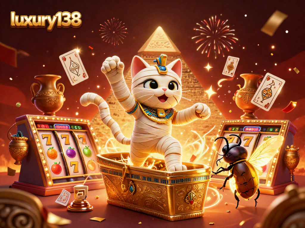 luxury138 bermain mesin slot dengan kucing mumi dan hewan scarab, pengalaman kasino yang menarik!