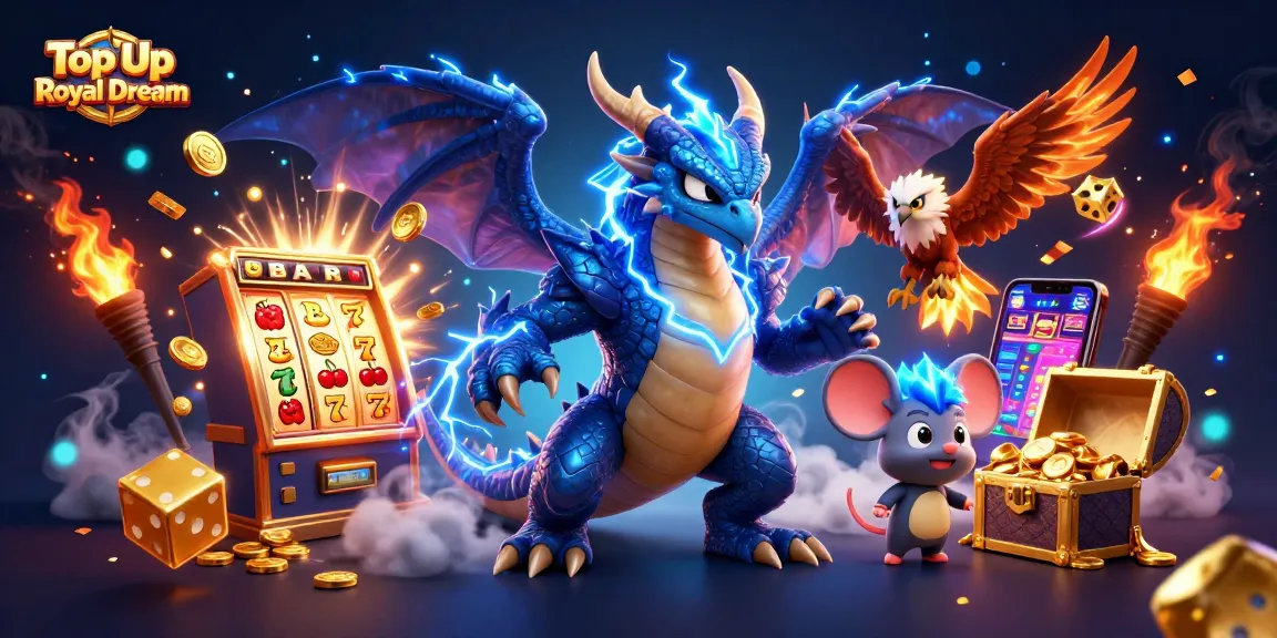 Top Up Royal Dream dengan cara cepat dan aman melalui ilustrasi kasino yang menarik.
