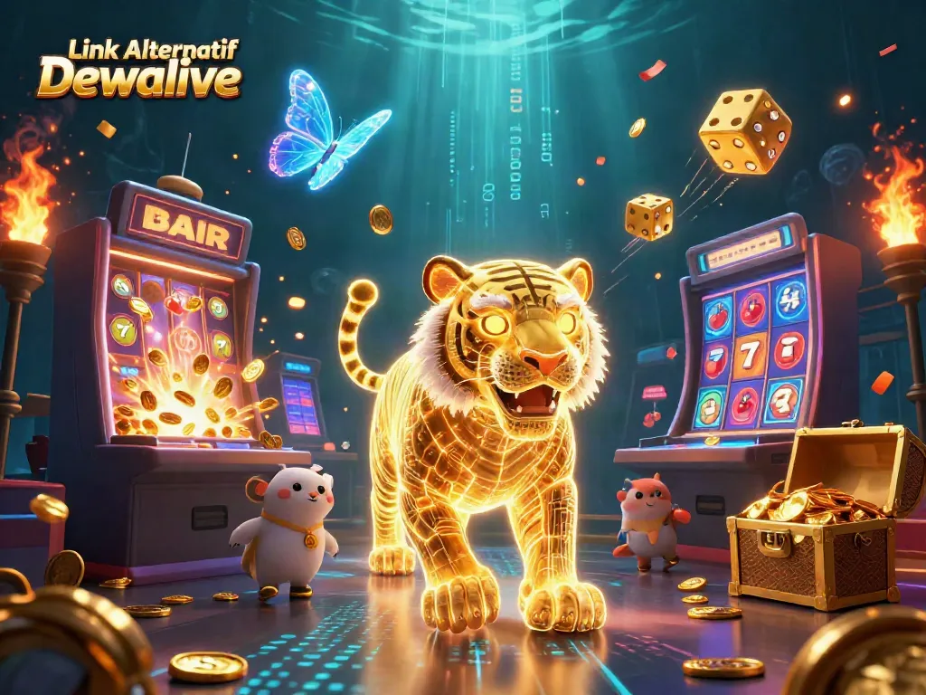 Experience the excitement of Link Alternatif Dewalive with dynamic casino illustrations packed with rich visuals.