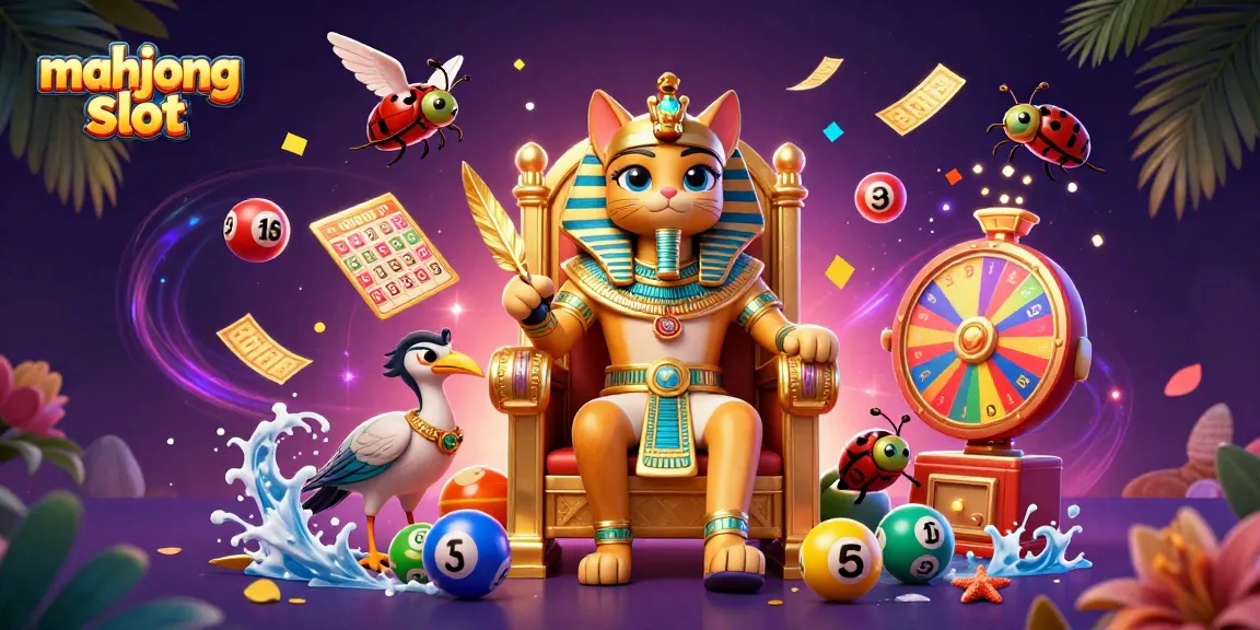 Experience the thrill of mahjong slot with vibrant visuals and exciting game elements in a dynamic scene.