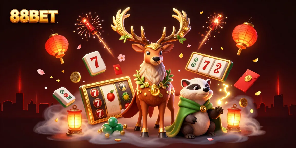 Experience thrilling gameplay with 88BET in a vibrant 3D casino scene featuring captivating characters and rich visuals.