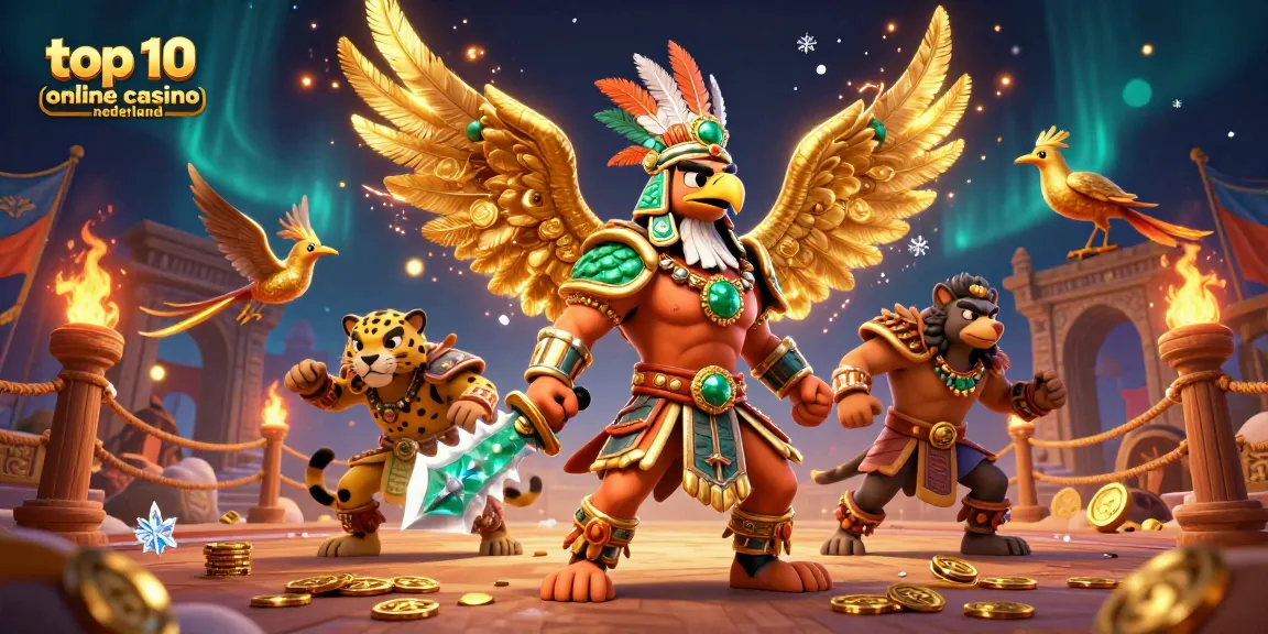 Engage with the top 10 online casino nederland, featuring vibrant warriors and exciting gambling elements.