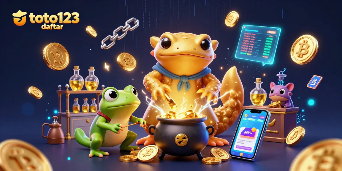 Engage with the thrilling world of toto123 daftar through vibrant gambling characters and digital elements