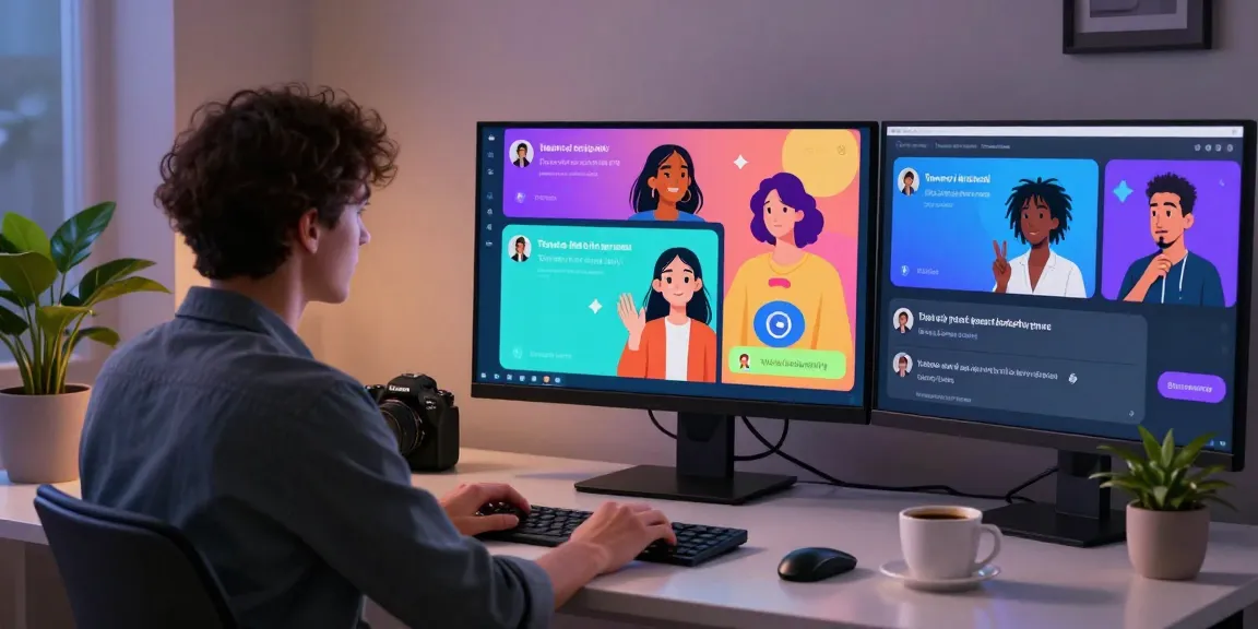 Engaging chat session with Tavern AI showcasing interactive characters and narratives in a modern tech workspace.