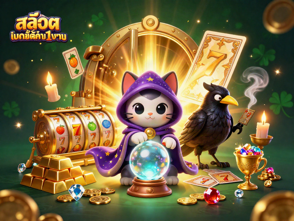 Experience thrilling gameplay of สล็อตฝากขั้นต่ำ1บาท with mystical characters and shining treasures.