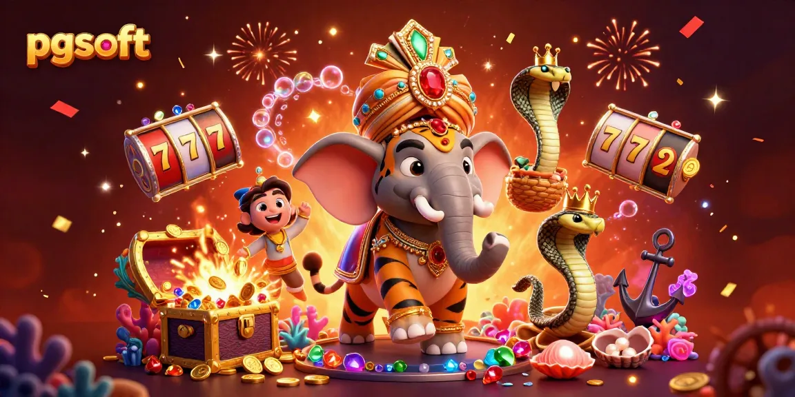 Experience thrilling wins with pg soft slots in a vibrant festive gaming scene.
