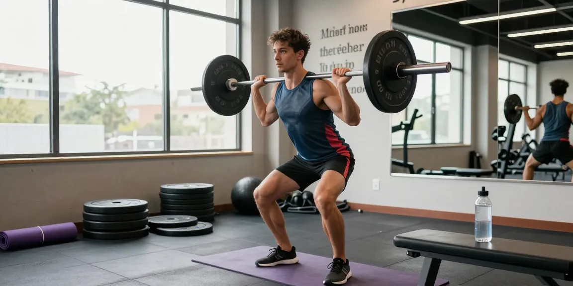 Dynamic gym scene showcasing a fitness enthusiast lifting weights at the Unique Pharma Steroid Shop, representing a commitment to health and wellness.
