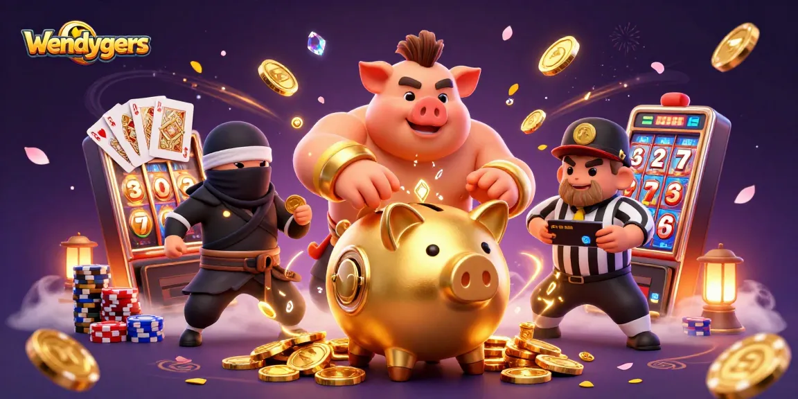 Wendygers menghadirkan keseruan permainan slot gacor dengan ATM piggy bank dan ninja dalam aksi beruntun