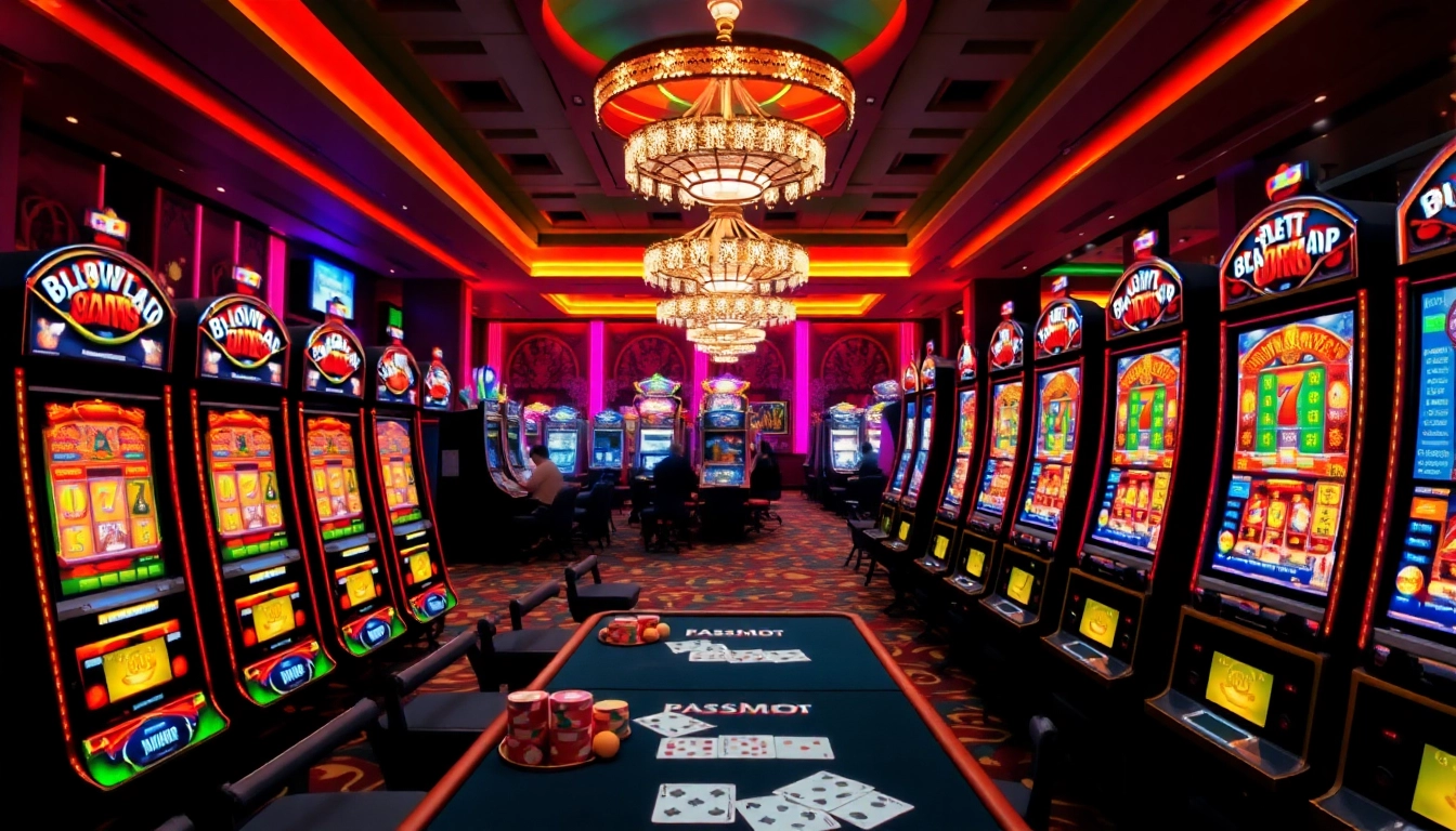 Play at as38 slot gacor maxwin with vibrant casino lights and excited gamblers.