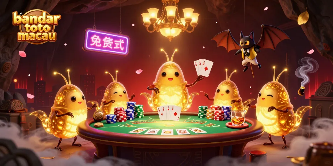 Experience thrilling gameplay at bandar toto macau with vibrant 3D illustrations of a casino scene.