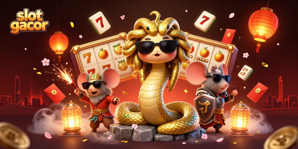 Spin the reels of fortune with slot gacor featuring Medusa and lucky symbols in vibrant 3D art.