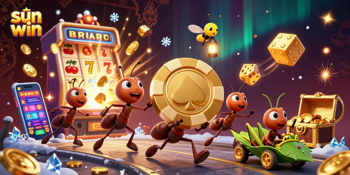 Engage in thrilling gameplay at sun win with vibrant casino elements and a heist theme