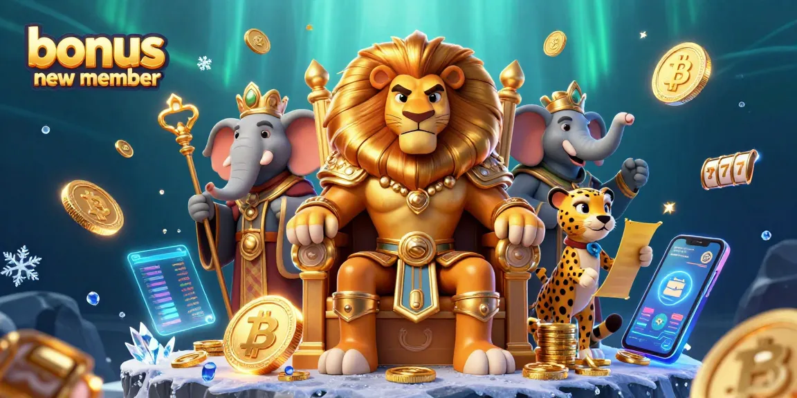 Engage with your winning potential using the bonus new member offer in this vivid casino illustration.