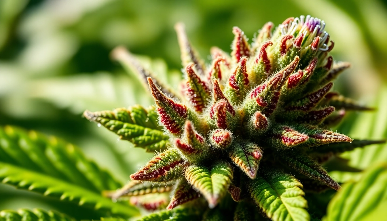 Explore the cost for ounce of weed through a vivid image of cannabis flower showcasing its beauty.