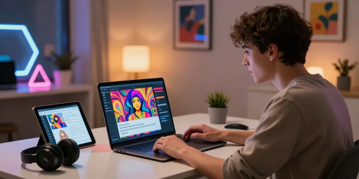 Engaging NSFW AI chat interaction, showcasing vibrant artwork and modern digital ambiance.